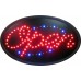 14" x 23" Oval Open LED Sign
